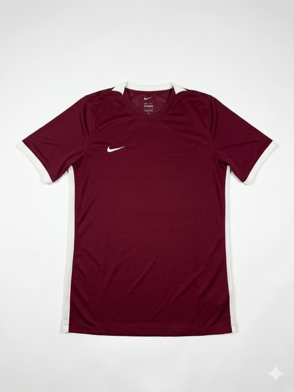 Nike Men’s Maroon Soccer Jersey with White Accents